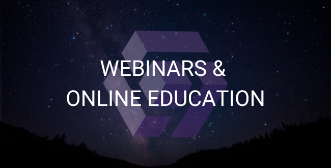 WEBINARS & ONLINE EDUCATION